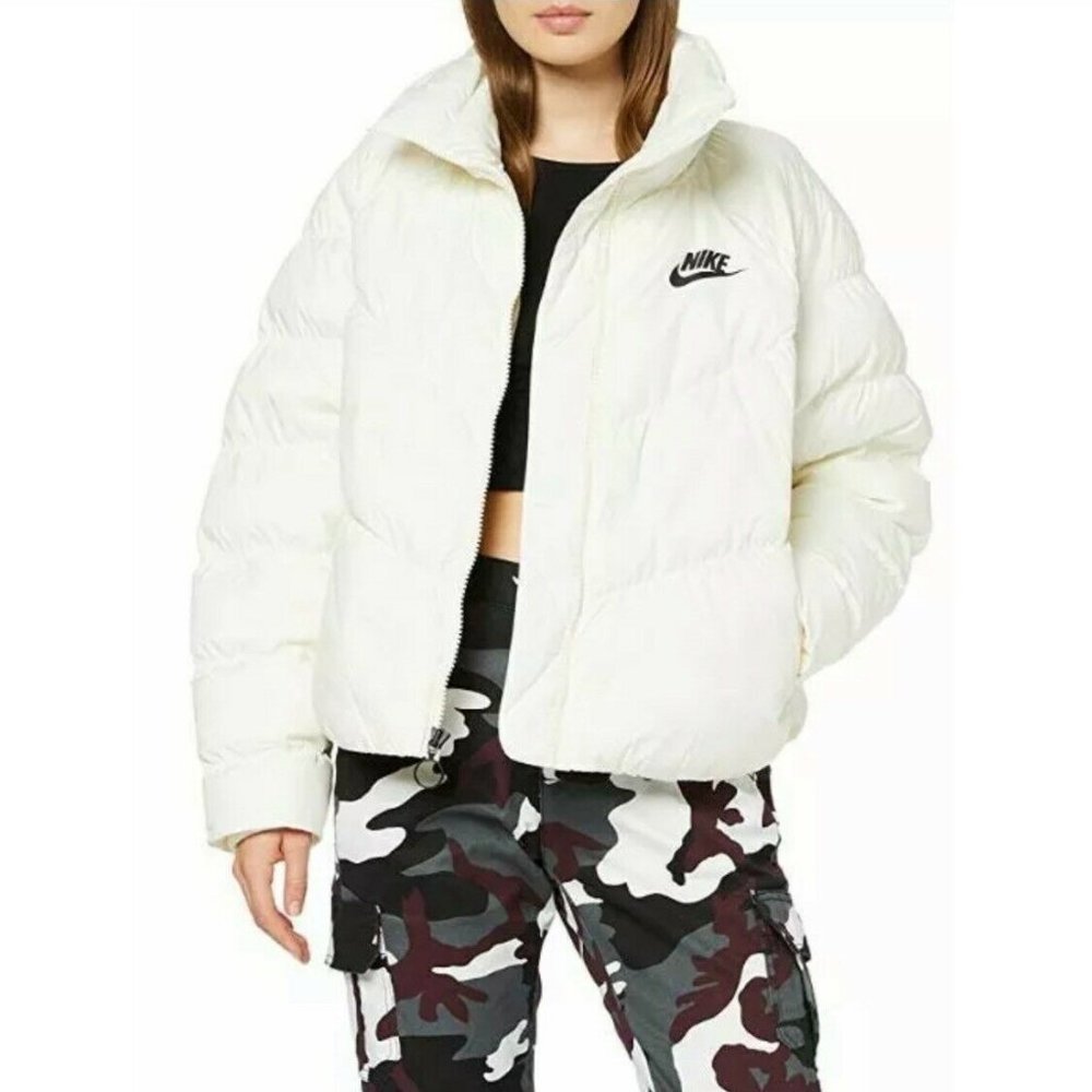 Nike Sportswear Synthetic Fill Puffer Jacket Ivory